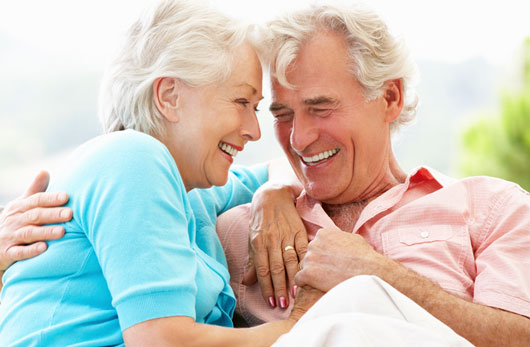 Couple Happy from Smile Restoration Procedures