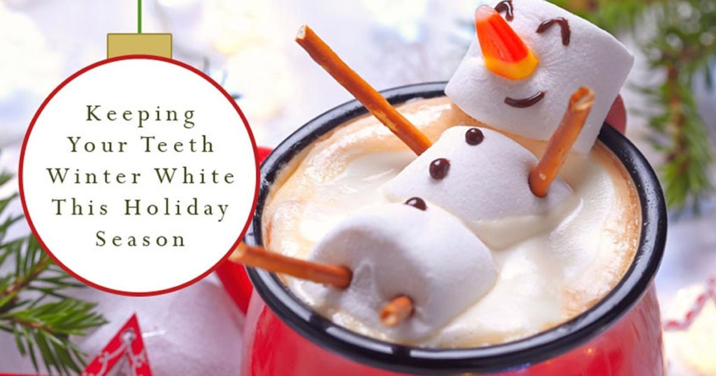 Keeping Teeth Winter White Snowman in Hot Cocoa